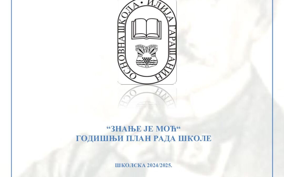Годишњи план рада школе за школску 2024-2025