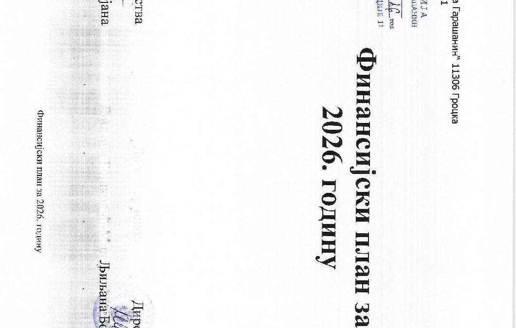 finansijski plan 2026